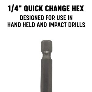 1/8" Quick Change Hex Shank High Speed Steel Drill Bit, KFDHEX Series (Pack of 12)