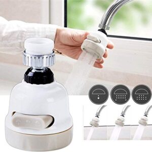 SPYSEE Kitchen Faucet Sprayer Head Water faucet Saver Tap Rotatable 360° Degrees Nozzle Filter Adapter 2PC