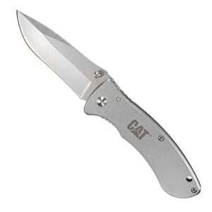 caterpillar - 7" folding knife, hand tools, knives/blades - no utility, knives - folding (980004) silver