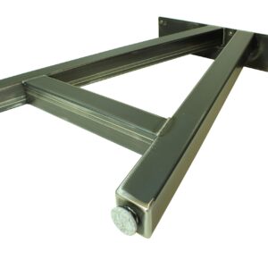 Metal Table Legs - A Frame Style - Distressed Steel Finish