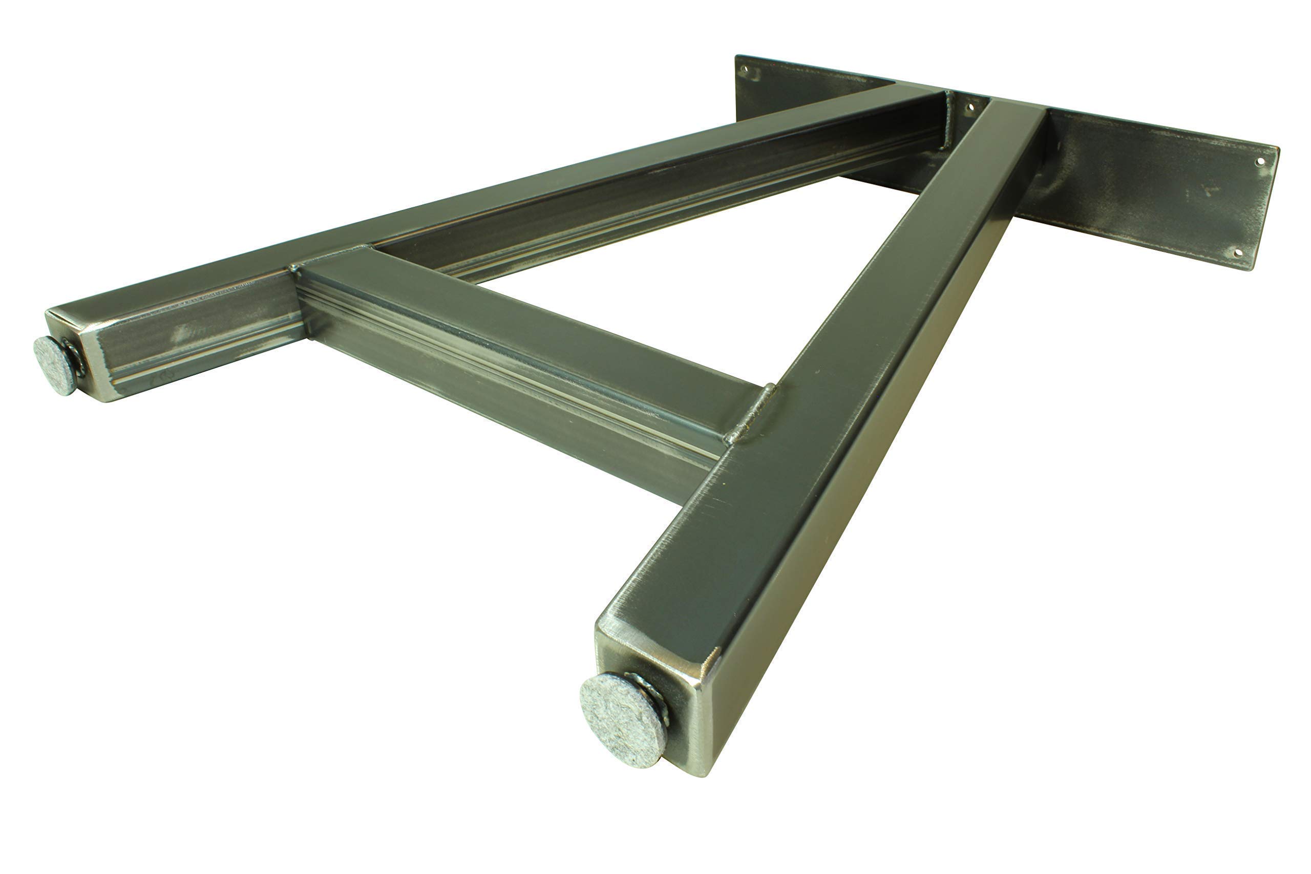 Metal Table Legs - A Frame Style - Distressed Steel Finish