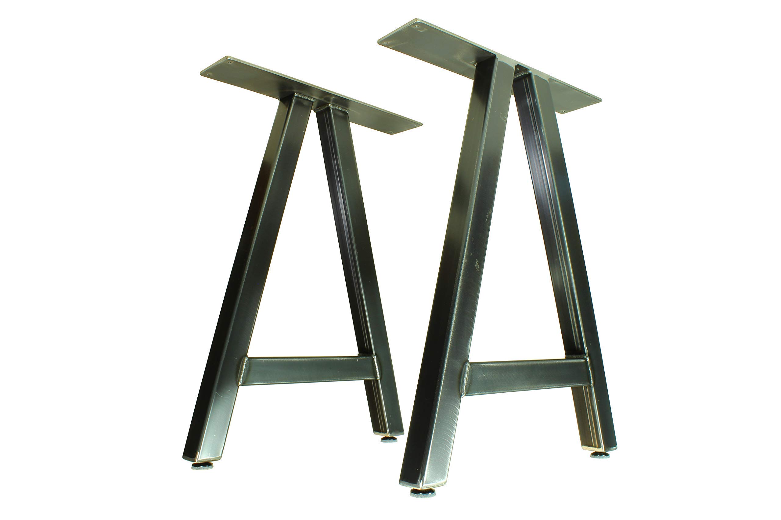 Metal Table Legs - A Frame Style - Distressed Steel Finish