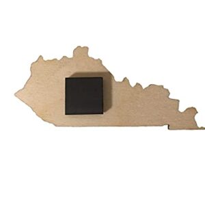 Kentucky Cutout Shape Magnet with Blue and White Kentucky Script