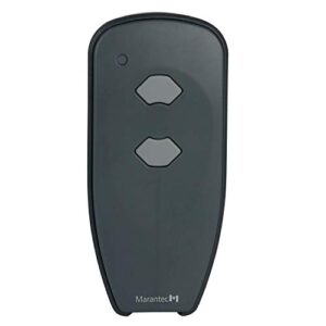 marantec m3-2312 (315 mhz) 2-button garage door opener remote, gray