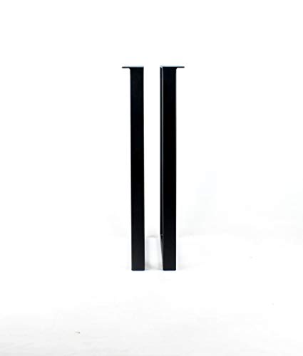 Powdercoated Tube Steel Bar Legs Set of Two-Choose Your Height and Width