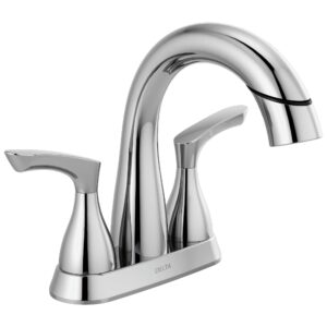 delta faucet broadmoor pull down bathroom faucet chrome, bathroom pull out faucet, bathroom sink faucet with pull down sprayer, centerset bathroom faucet with magnetic docking, matte black 25765lf-pd