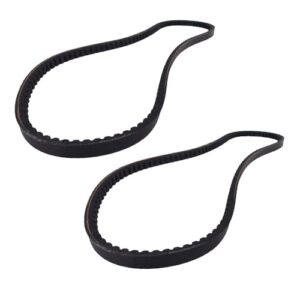 set of 2 replacement snow thrower belts compatible with toro 37-9090, 37-9080