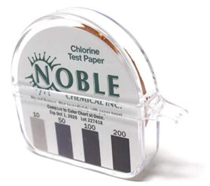 noble chemical cm-240 chlorine test paper dispenser - 10-200ppm