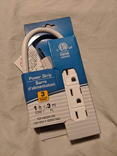Power Strip 3 Outlet 1 Count