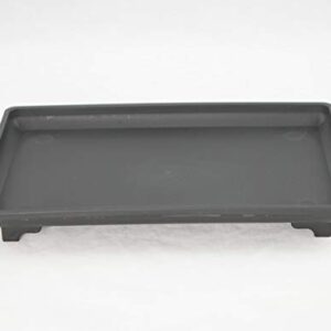 1 Rectangular Black Plastic Humidity/Drip Tray for Bonsai Tree 10.5"x 7"x 1"