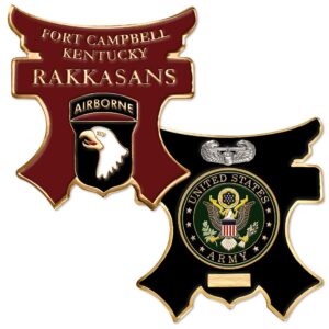 u.s. army fort campbell, ky rakkasans challenge coin
