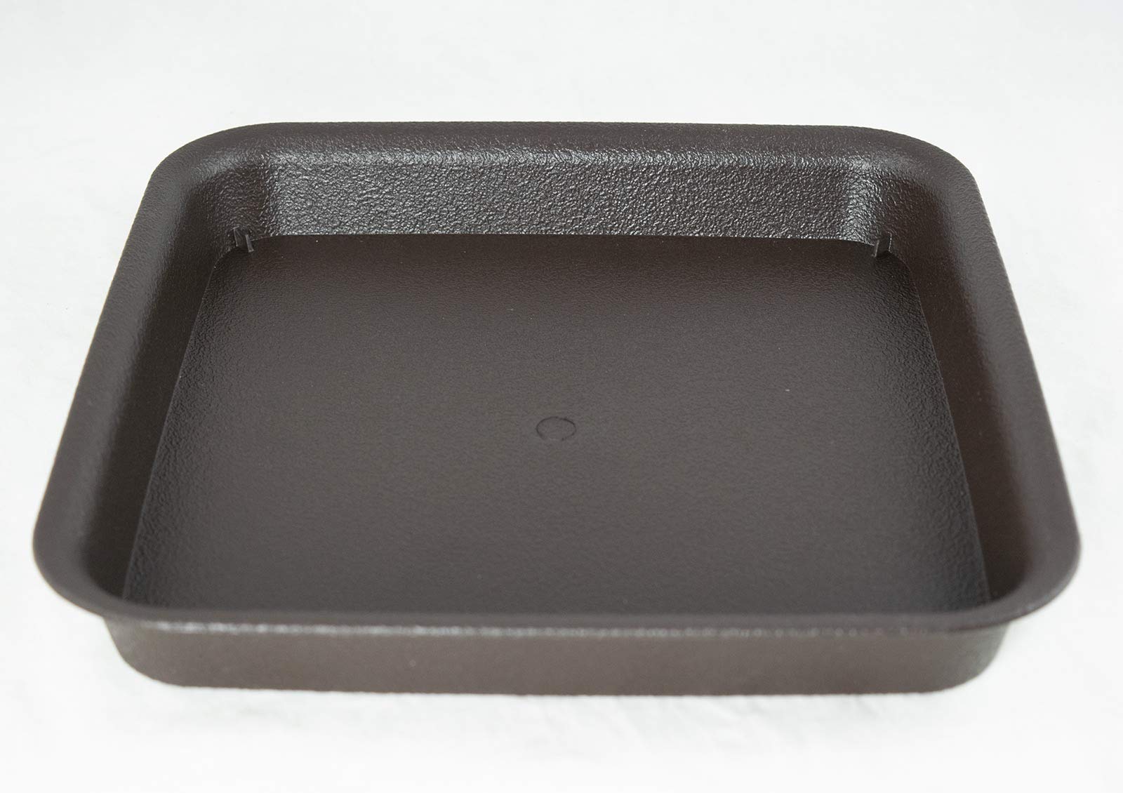 Square Plastic Humidity Tray for Bonsai Tree and Indoor Plants (Inner) 7.25"x 7.25"x 1" - Dark Brown