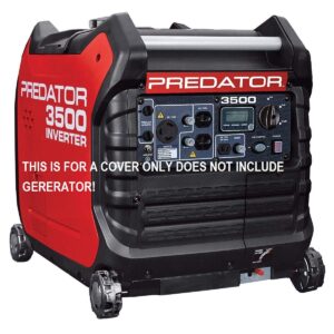 gcd fits predator inverter 3500 watt generator cover (black) cover only