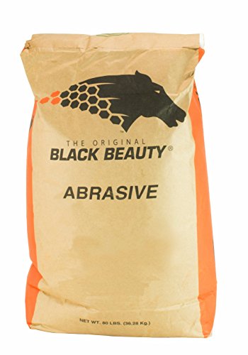 BLACK BEAUTY Abrasive Blast Media Extra Fine Abrasive 30/60 Mesh Size for use in Sandblast Cabinet - 75 LBS