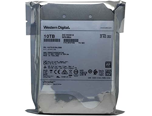 WD 10TB Ultrastar DC HC510 7200 RPM SATA 6.0Gb/s 3.5in Internal Hard Drive Model 0F27452 (Renewed)