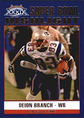 2005 Topps Patriots Super Bowl XXXIX Champions #51 Deion Branch Patriots NFL Football Card NM-MT