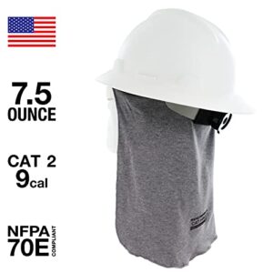 Flame Resistant FR Hard Hat Liner Sun Shade - Made in the USA