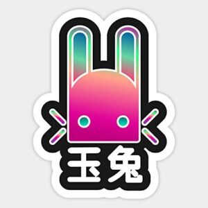 jade rabbit vinyl sticker