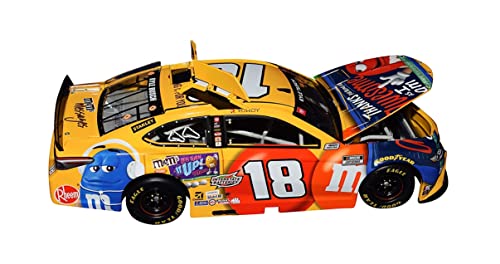 AUTOGRAPHED 2021 Kyle Busch #18 M&Ms Messages Awesome Car (Joe Gibbs Racing) NASCAR Cup Series Signed Lionel 1/24 Scale NASCAR Diecast Car with COA (#497 of only 925 produced)