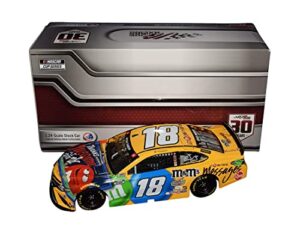 autographed 2021 kyle busch #18 m&ms messages awesome car (joe gibbs racing) nascar cup series signed lionel 1/24 scale nascar diecast car with coa (#497 of only 925 produced)