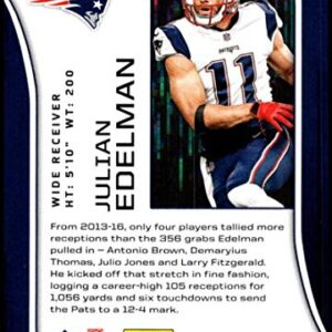 2018 Rookies and Stars Football #21 Julian Edelman New England Patriots Official NFL Trading Card Produced by Panini