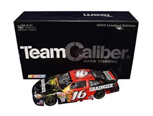 autographed 2003 greg biffle #16 grainger rookie season (roush racing) team caliber owners dark chrome signed 1/24 nascar diecast with coa (#351 of only 756 produced)