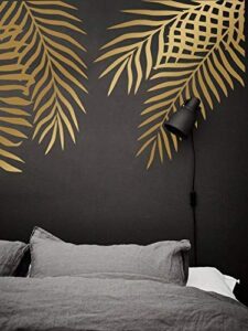large palm leaf decals - monstera wall decals ga190