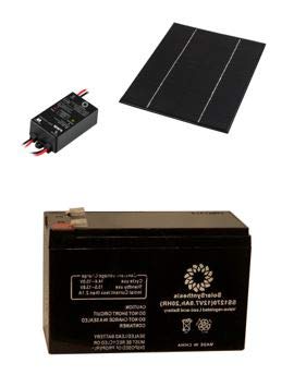 SolarSynthesis 6-Watt 12-Volt Monocrystalline Solar Starter Kit with 6-Watt Solar Panel + 5A PWM Charge Controller + 7Ah 12-Volt (84-Watt) Solar Rechargeable Battery (6-Watt Panel / 84-Watt Battery)