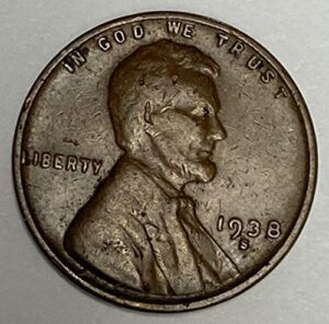 1938 s lincoln wheat penny average circulated good to fine