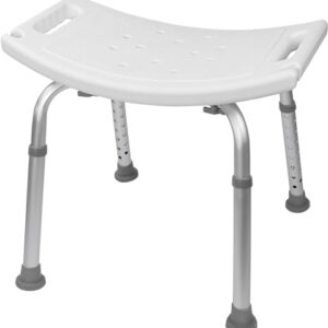 Vaunn Tool-Free Assembly Adjustable Shower Chair Spa Bathtub Seat Bench with Removable Back