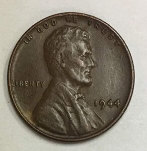 1944 p lincoln wheat penny average circulated good to fine