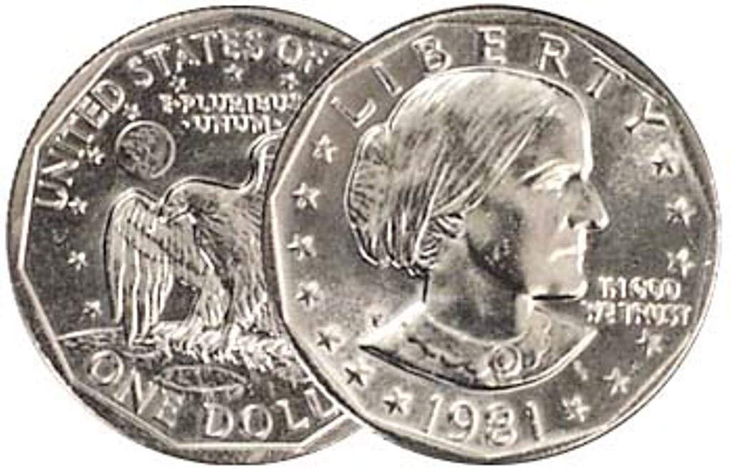 1981 P, D, S Susan B. Anthony Dollar 3 Coin Set Uncirculated