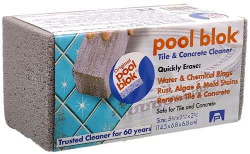 US Pumice, Pool Cleaning Blok, PB-12, Pumie PoolStone, Pumice Stone for Pools & Spa Tile, Grout & Concrete Cleaning (2)