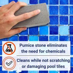 US Pumice, Pool Cleaning Blok, PB-12, Pumie PoolStone, Pumice Stone for Pools & Spa Tile, Grout & Concrete Cleaning (2)