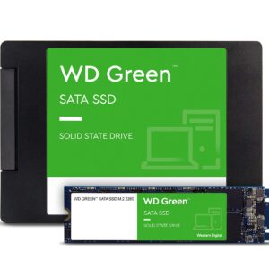 Western Digital 1TB WD Green Internal PC SSD Solid State Drive - SATA III 6 Gb/s, 2.5"/7mm, Up to 550 MB/s - WDS100T2G0A