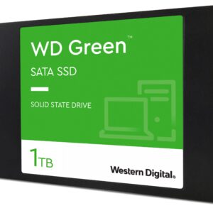 Western Digital 1TB WD Green Internal PC SSD Solid State Drive - SATA III 6 Gb/s, 2.5"/7mm, Up to 550 MB/s - WDS100T2G0A