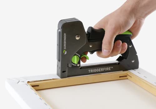 Surebonder TRIGGERFIRE Staple Gun - Tool Only (5625), Black, Green