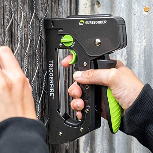 Surebonder TRIGGERFIRE Staple Gun - Tool Only (5625), Black, Green