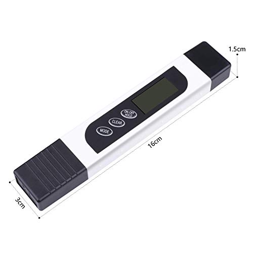 TDS Meter Digital Water Tester, KINCREA 3-in-1 TDS, EC & Temperature Meter with Case, 0-9999 ppm, Professional Water Quality Tester for Drinking Water, Aquarium and More JR021