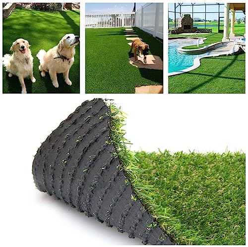 Petgrow Artificial Synthetic Grass Turf 5FTX8FT(40 Square FT),0.8" Pile Height Indoor Outdoor Pet Dog Artificial Grass Mat Rug Carpet for Garden Backyard Balcony