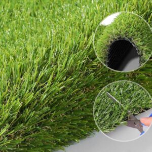 Petgrow Artificial Synthetic Grass Turf 5FTX8FT(40 Square FT),0.8" Pile Height Indoor Outdoor Pet Dog Artificial Grass Mat Rug Carpet for Garden Backyard Balcony