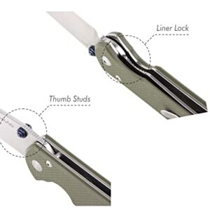 LAND Knives 910 911 912 913 Pocket Folding Knife 12C27 Sandvik Blade Portable Survival Fishing EDC Tool (911)