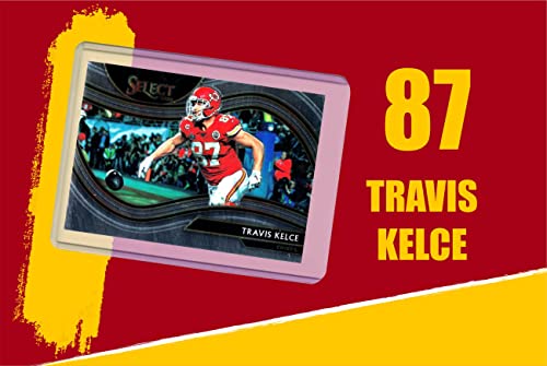 Travis Kelce Football Cards (5) Assorted Bundle - Kansas City Chiefs Trading Card Gift Set