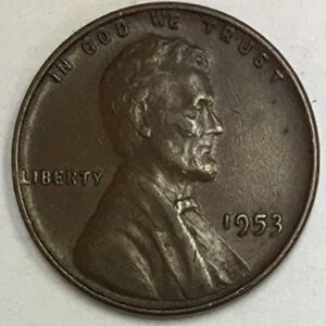 1953 P Lincoln Wheat Penny Average Circulated Good to Fine