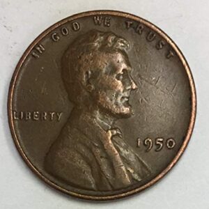 1950 P Lincoln Wheat Penny Average Circulated Good to Fine