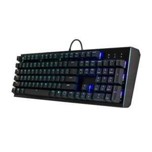 Cooler Master CK552 Full Mechanical Gaming PC Keyboard Gateron Linear Red, Switches, Customizable RGB Illumination, On-The-Fly Controls, Aluminum Top Plate, QWERTY (CK-552-KKGR1-US)