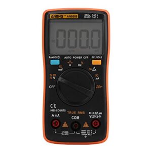 Yosooo ANENG AN8008 True-RMS Digital Multimeter AC DC Voltage Ammeter Current Ohm Meter Test Diodes Transistors Temperature Red