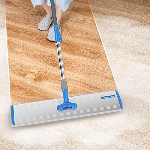 Wet Mop 24" Microfiber Mop Heavy Duty Floor Mop Aluminum Mop Adjustable Stainless Steel Handle 4 Wet and Dry Clothes Floor Cleaning System