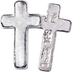 1 oz .999 hand-poured silver cross