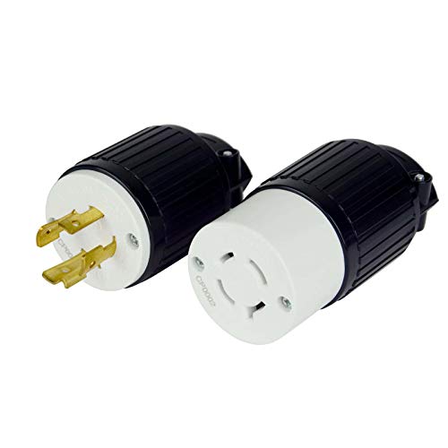 TEMCO NEMA L14-20P / L14-20R Plug Set 20A 125/250V Locking UL Listed / Generator